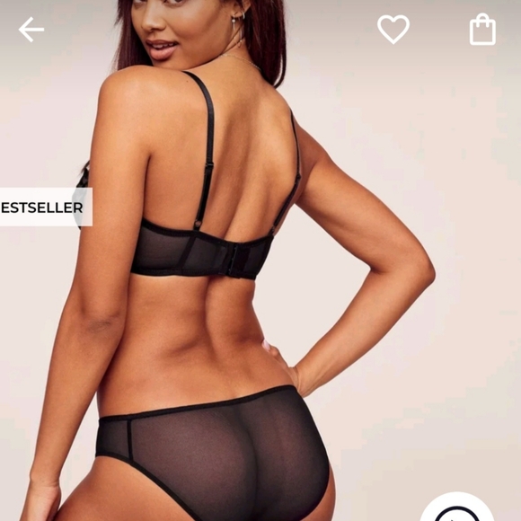 NWT Adore Me Tiana unlined bra and panties, 34D and size large panties - Picture 6 of 7